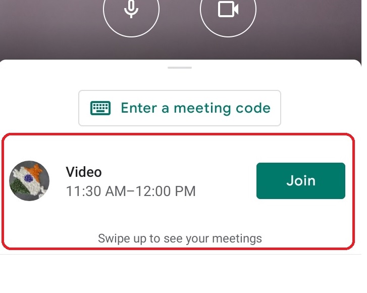 Open Hangouts Meet app